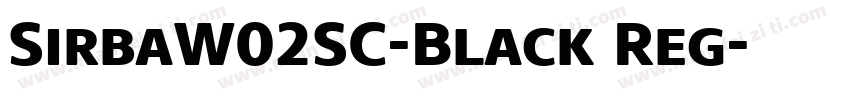 SirbaW02SC-Black Reg字体转换